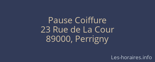 Pause Coiffure