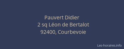 Pauvert Didier