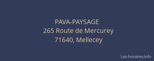 PAVA-PAYSAGE