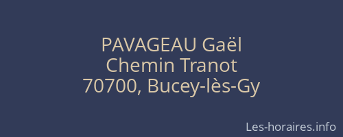 PAVAGEAU Gaël