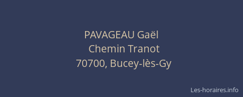 PAVAGEAU Ga&euml;l