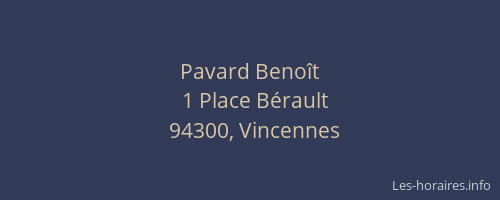 Pavard Benoît