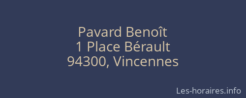 Pavard Benoît