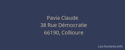 Pavia Claude