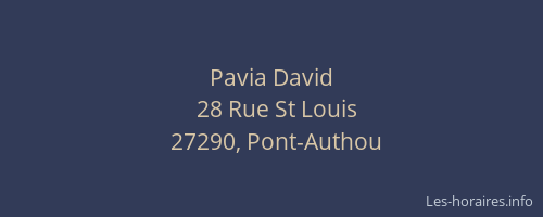 Pavia David