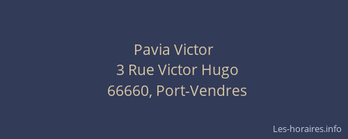 Pavia Victor