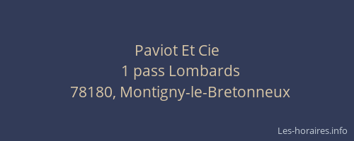 Paviot Et Cie