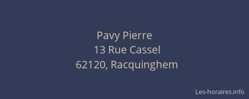 Pavy Pierre