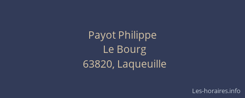 Payot Philippe