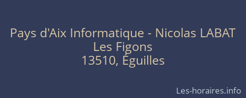 Pays d'Aix Informatique - Nicolas LABAT
