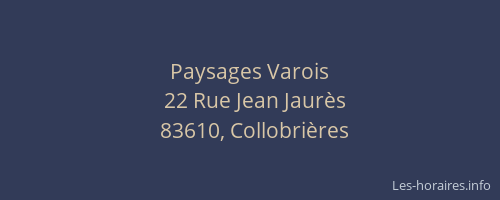 Paysages Varois