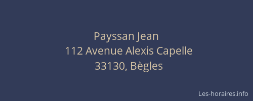 Payssan Jean