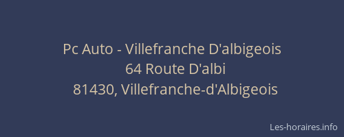 Pc Auto - Villefranche D'albigeois