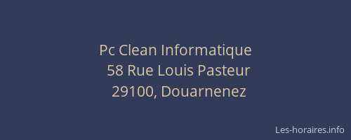 Pc Clean Informatique