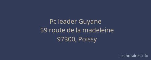 Pc leader Guyane