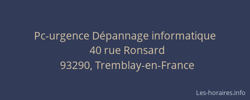 Pc-urgence Dépannage informatique