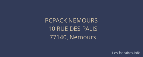 PCPACK NEMOURS