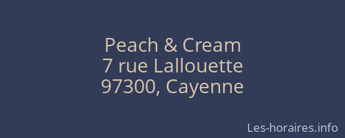 Peach & Cream