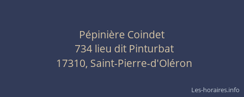P&eacute;pini&egrave;re Coindet