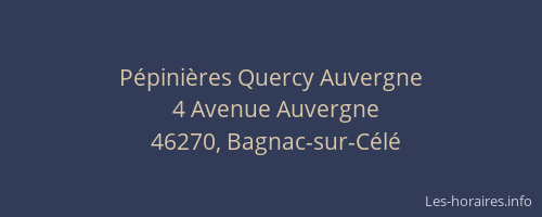 Pépinières Quercy Auvergne