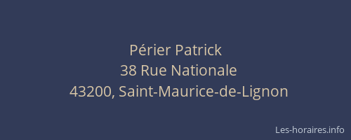 P&eacute;rier Patrick