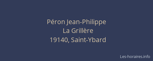 P&eacute;ron Jean-Philippe