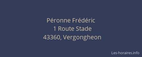 P&eacute;ronne Fr&eacute;d&eacute;ric
