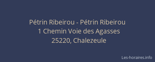 Pétrin Ribeirou - Pétrin Ribeirou