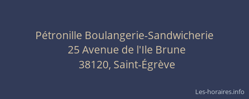Pétronille Boulangerie-Sandwicherie