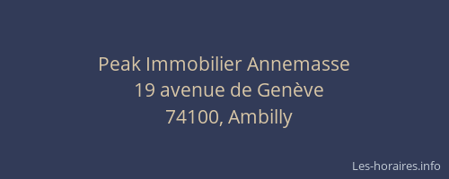 Peak Immobilier Annemasse
