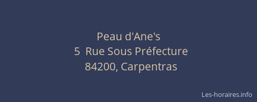 Peau d'Ane's