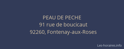 PEAU DE PECHE