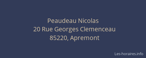 Peaudeau Nicolas