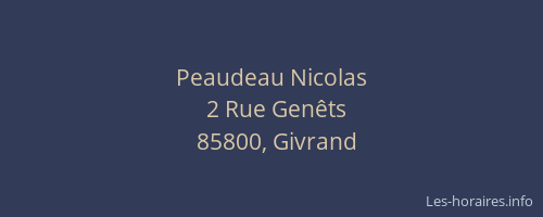 Peaudeau Nicolas