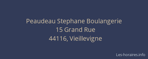 Peaudeau Stephane Boulangerie