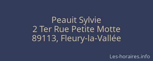 Peauit Sylvie