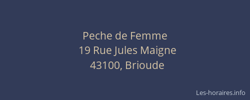 Peche de Femme