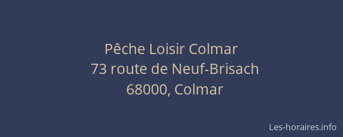 Pêche Loisir Colmar