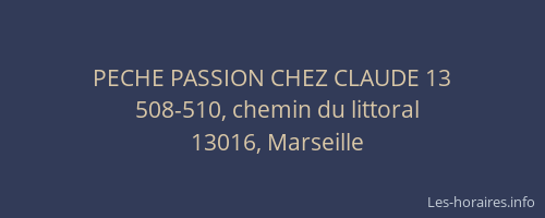 PECHE PASSION CHEZ CLAUDE 13