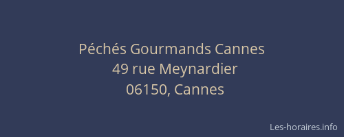Péchés Gourmands Cannes