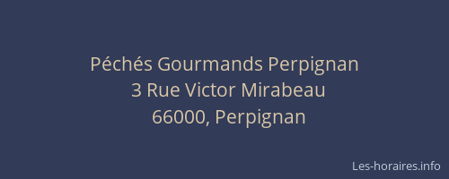 Péchés Gourmands Perpignan