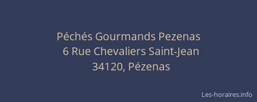 Péchés Gourmands Pezenas