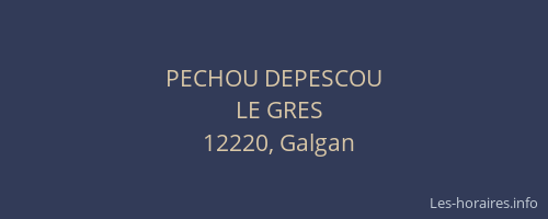 PECHOU DEPESCOU