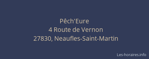 P&ecirc;ch'Eure