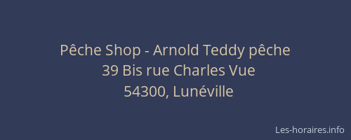 P&ecirc;che Shop - Arnold Teddy p&ecirc;che