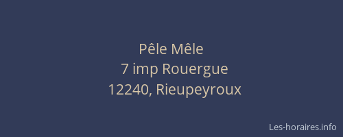 P&ecirc;le M&ecirc;le