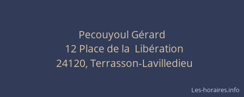 Pecouyoul G&eacute;rard
