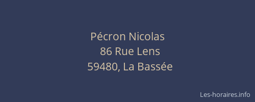 Pécron Nicolas