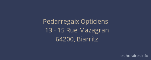 Pedarregaix Opticiens