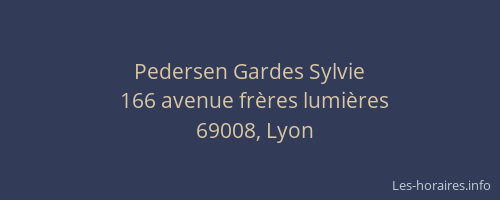 Pedersen Gardes Sylvie